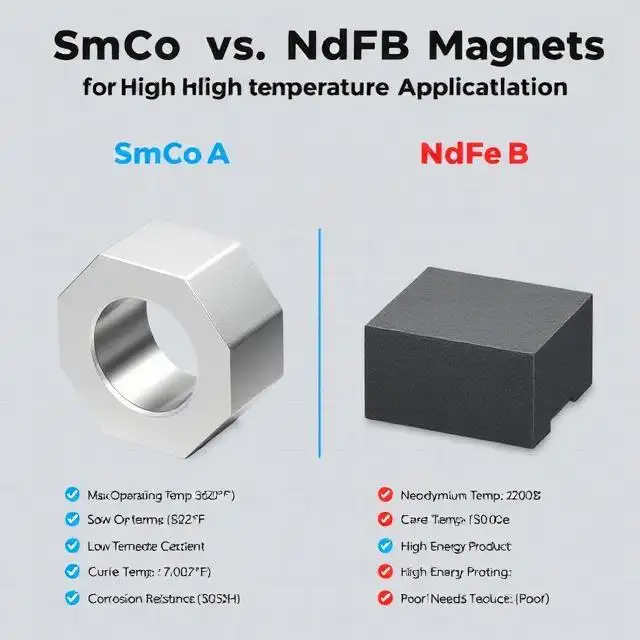 How To Choose Between SmCo And NdFeB Magnets For High-Temperature Applications? 1