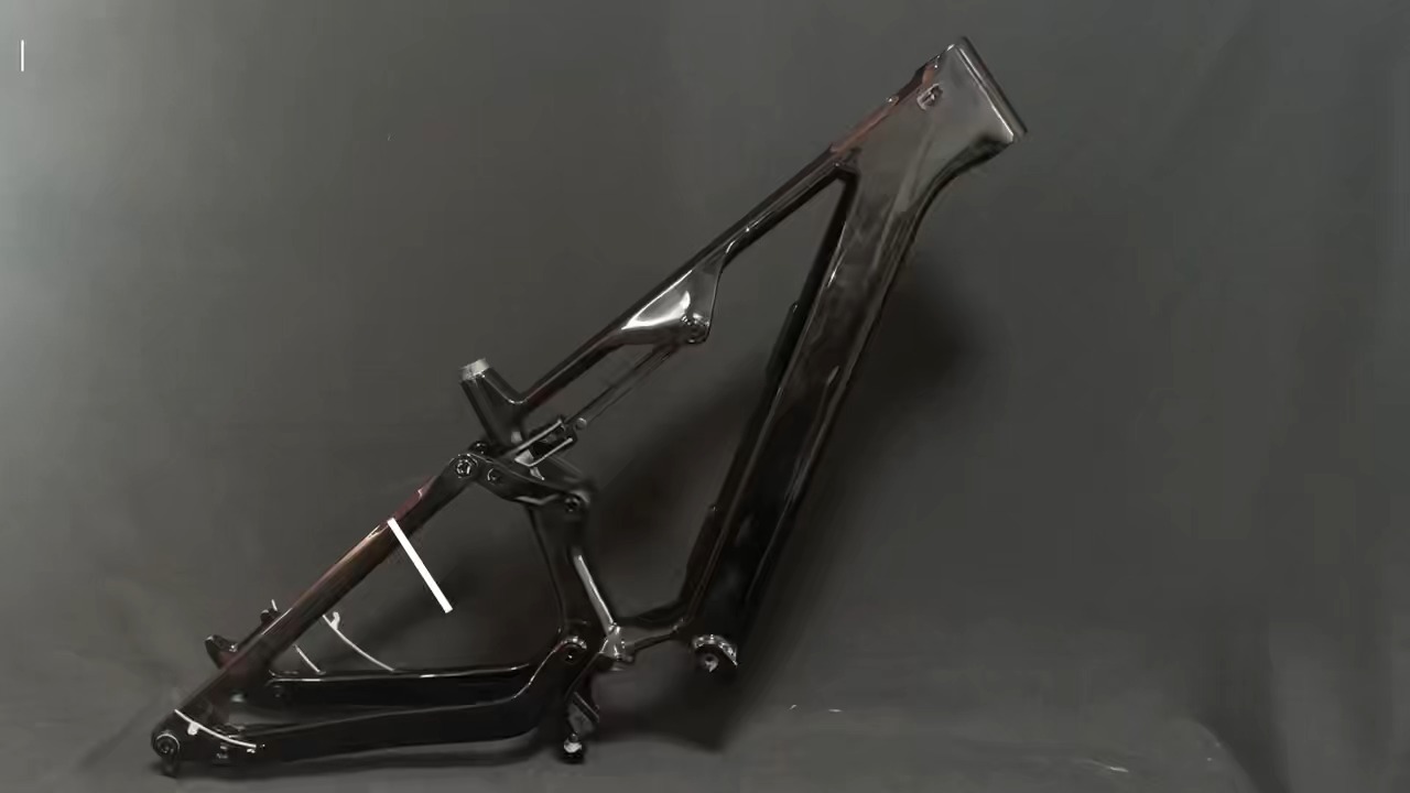 Telaio E-MTB completamente in carbonio SZZSBike CEF69 2025 | Per motore Bafang M560/M510 | Design della batteria integrata 1