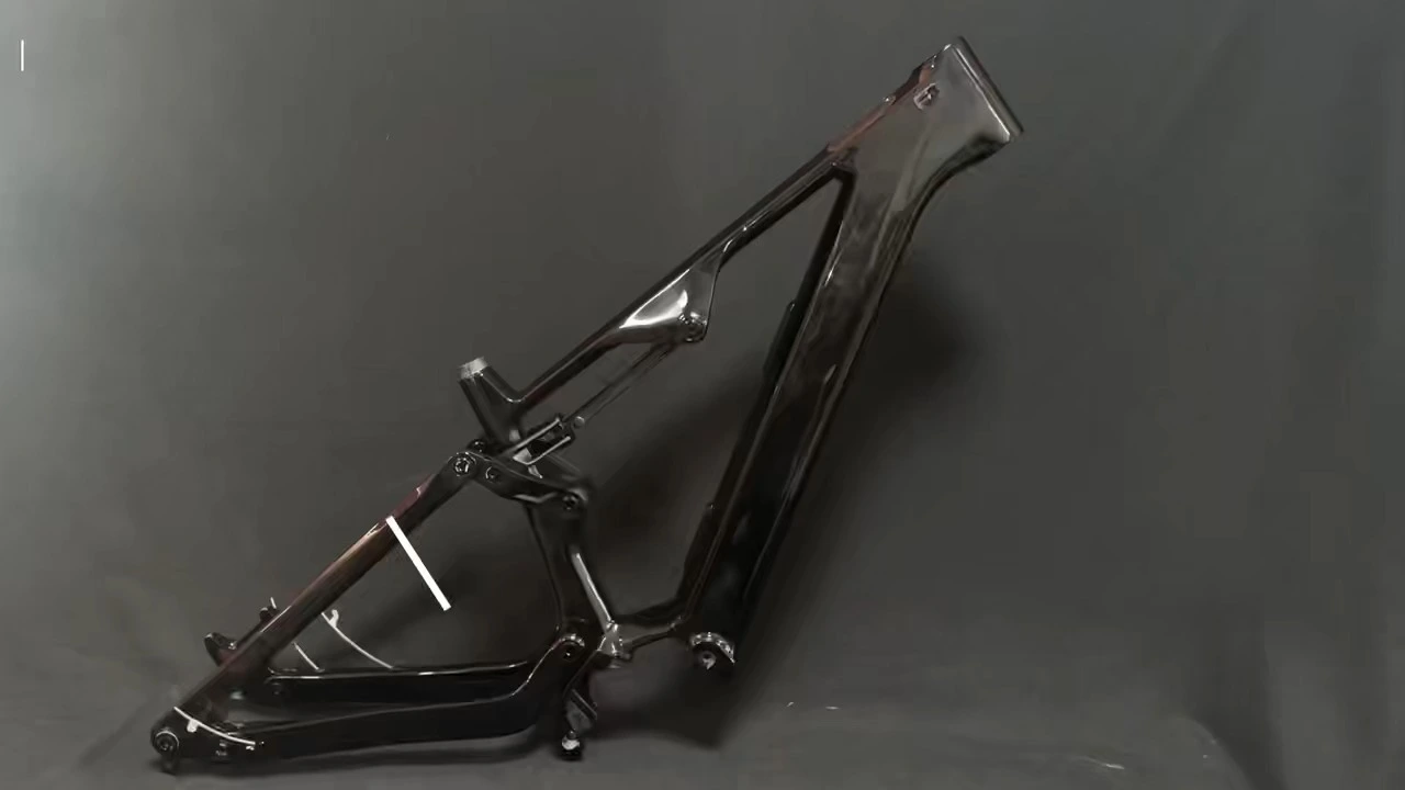 Den nyeste model af Szzsbike 2025 E-MTB stel CEF69, Bafang M560/M510 motor kulfiber skivebremse elektrisk cykelstel 1