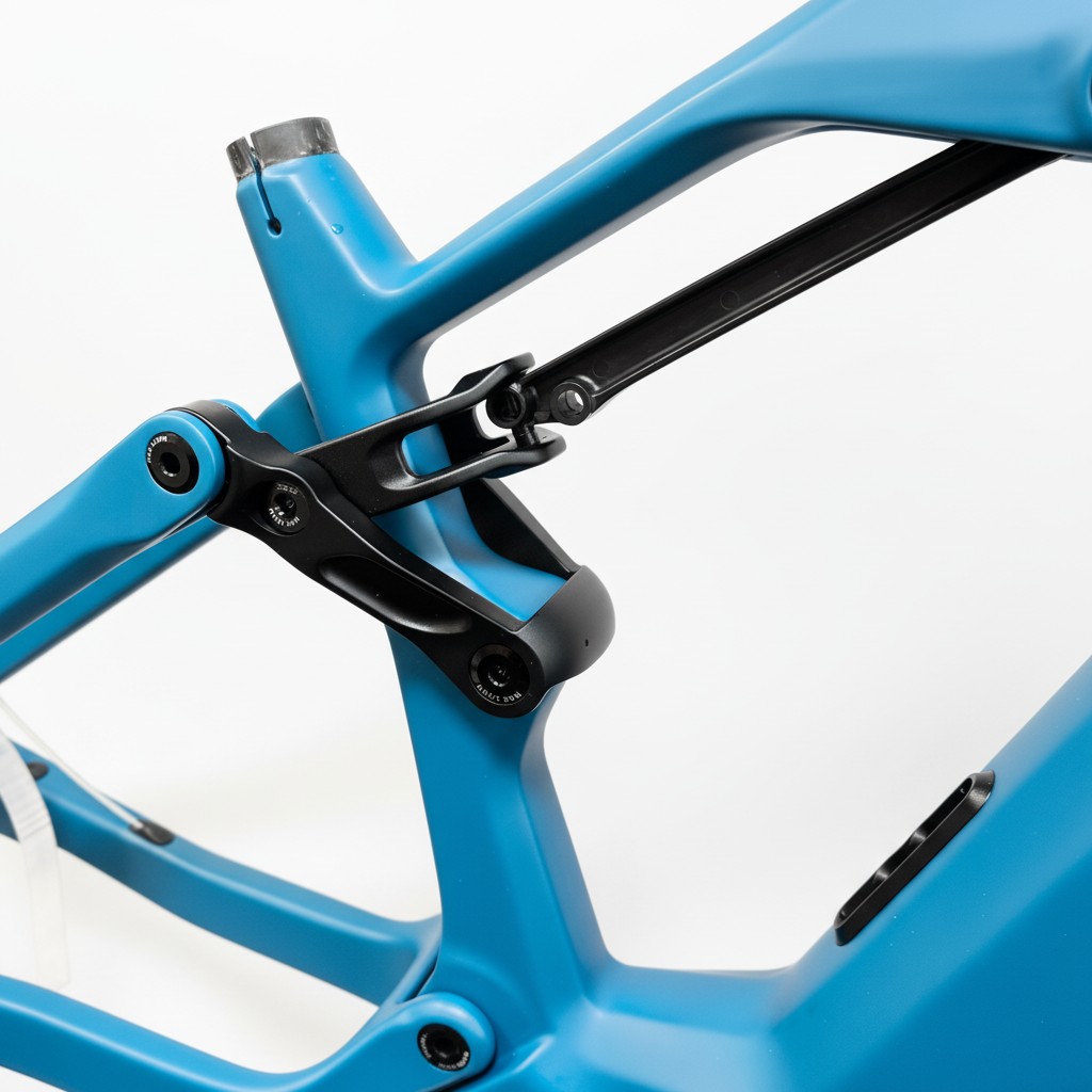 Quadro de carbono para bicicleta elétrica SZZSBIKE CEF69 29ER com motor Bafang M560/M510, 48V 835wh, suspensão total, freio a disco, leve e com acabamento fosco. 7