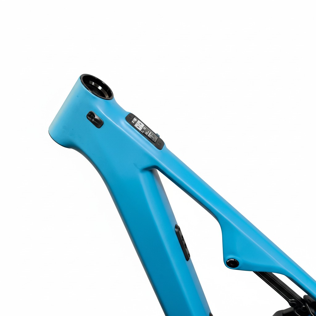 Quadro de carbono para bicicleta elétrica SZZSBIKE CEF69 29ER com motor Bafang M560/M510, 48V 835wh, suspensão total, freio a disco, leve e com acabamento fosco. 6