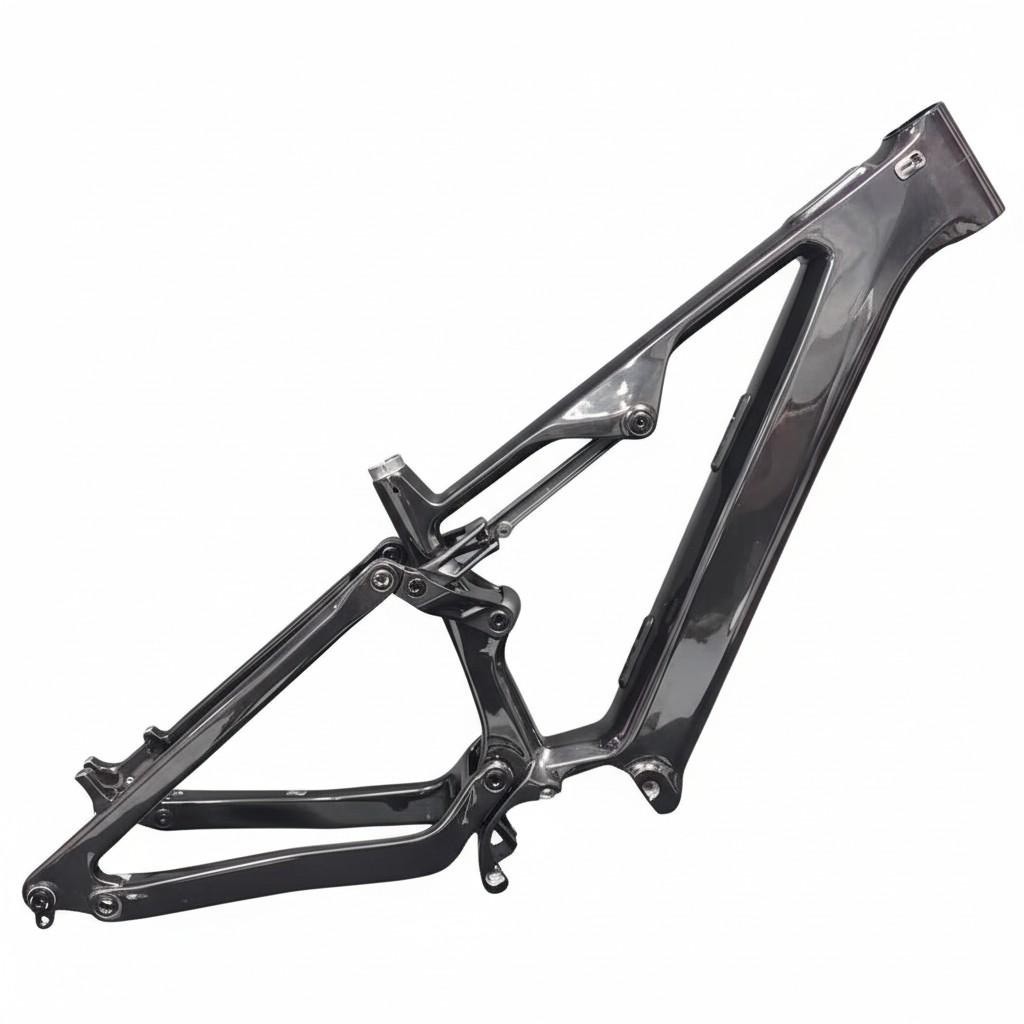 Telaio E-MTB completamente in carbonio SZZSBike CEF69 2025 | Per motore Bafang M560/M510 | Design della batteria integrata 3