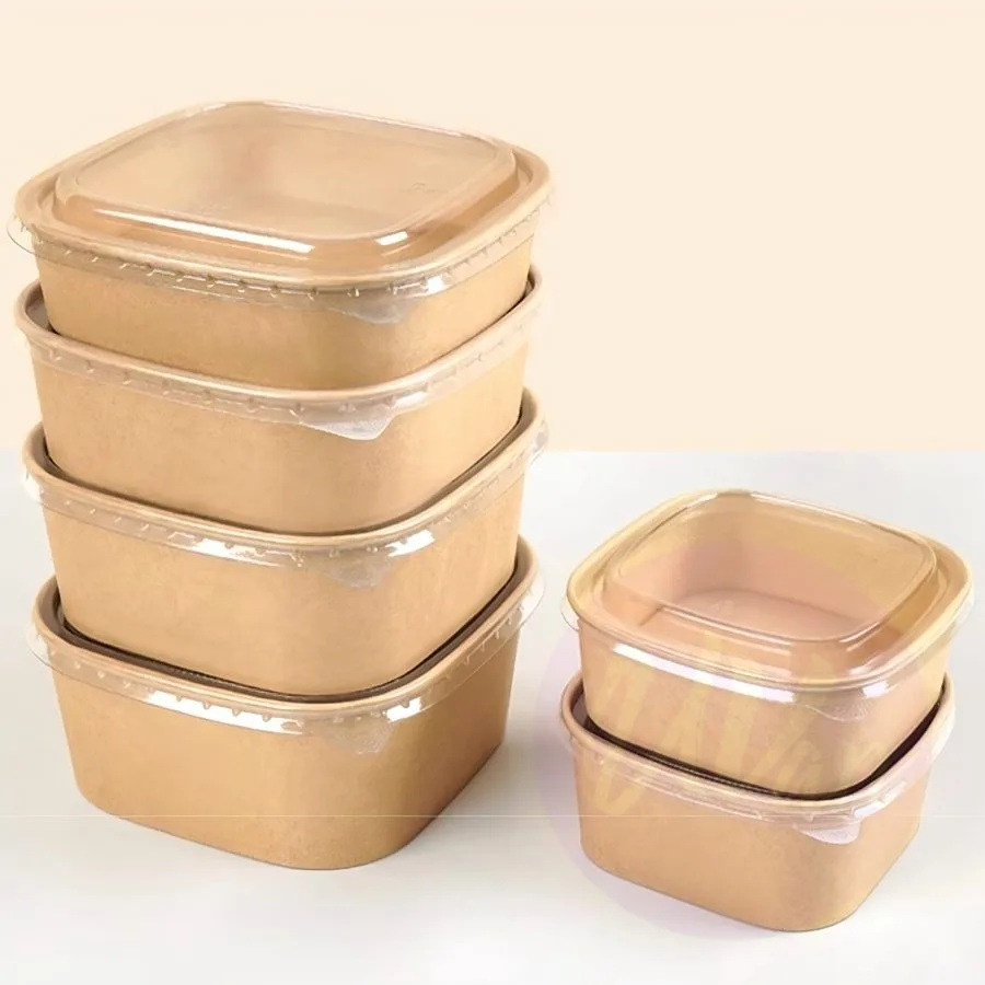 Weller PET lid for square salad bowl 1