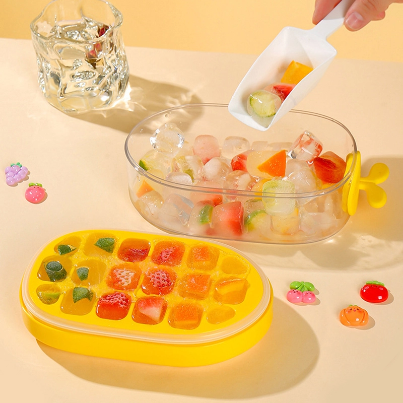 Hongxing Plastic Ice Mold, Cartoon Press-Type Ice Cube Tray (21-Cell) 1