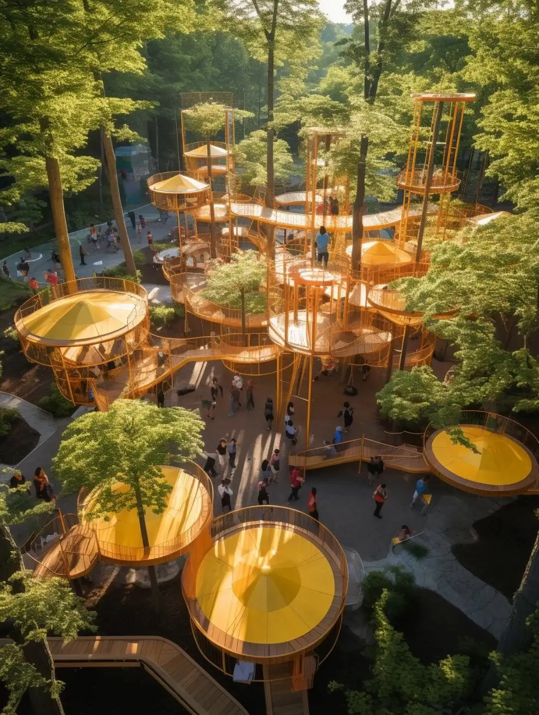 Замок «Лесная фантазия»: захватывающее игровое оборудование без подключения к электросети для тематических парков, посвященных природе. 1