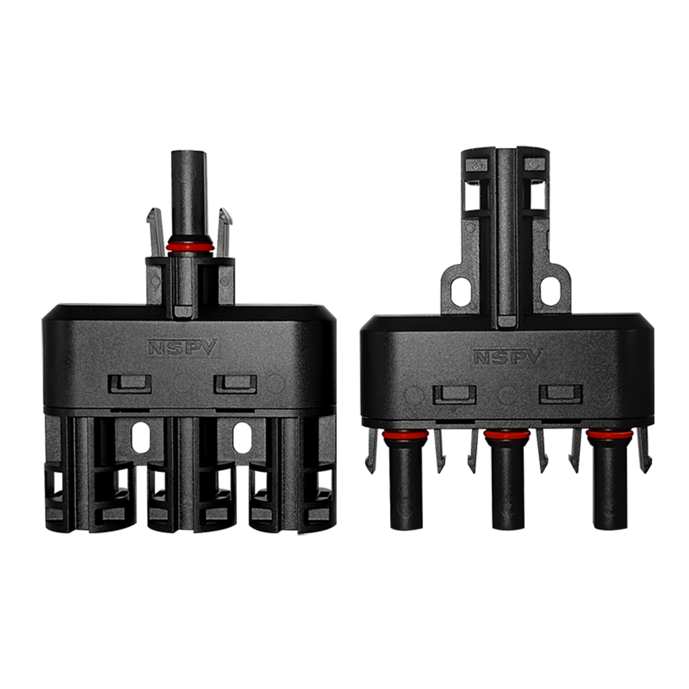 NSPV Solar 1500VDC Cable Branch Connector 3-In-1 1
