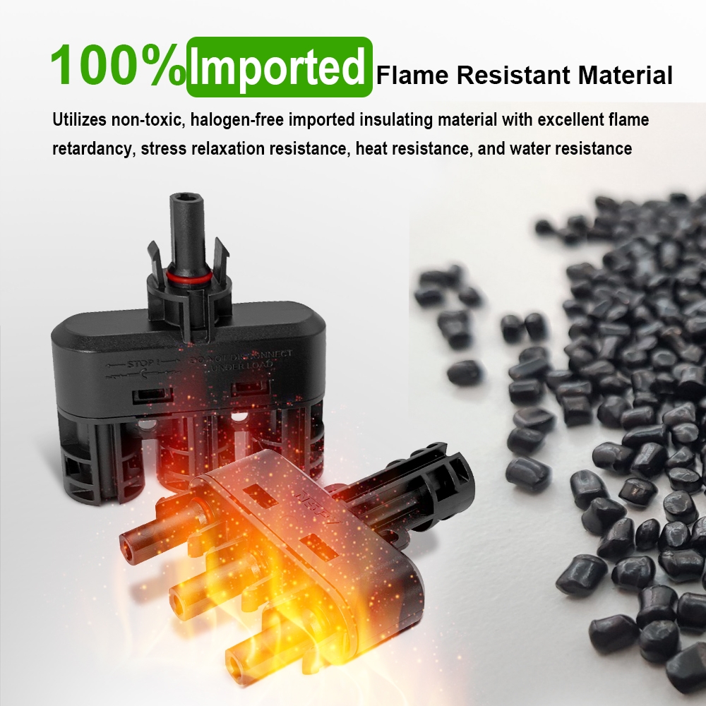 NSPV Solar 1500VDC Cable Branch Connector 3-In-1 3
