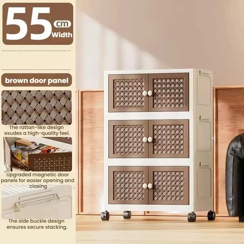 HongXing Plastic Drawer Cabinets,Wicker Folding Cabinet 1