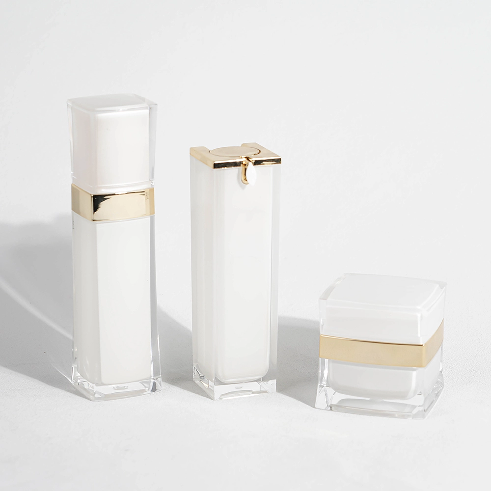 Custom Acrylic Skincare Packaging Set – 30ml & 50ml Lotion Pump Bottles with 50g Cream Jar BEST-40363 1