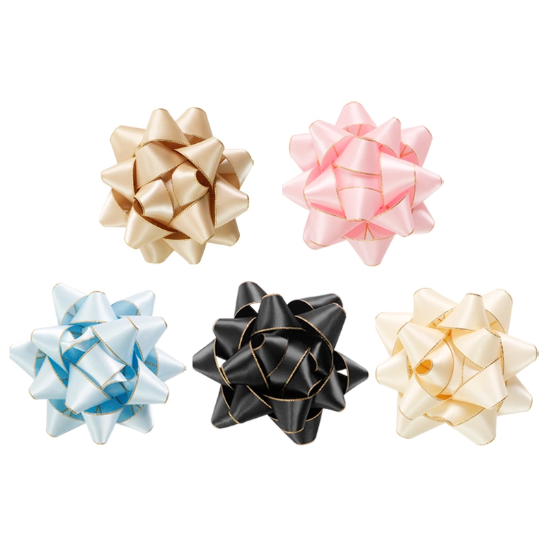 Customizable Satin Ribbon Star Bow for Gift Decoration 1