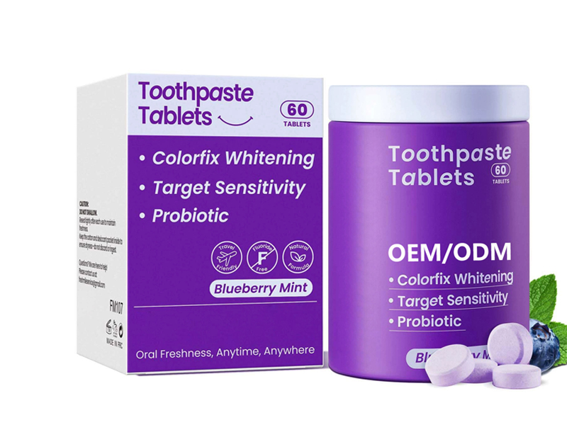 Solid Toothpaste Fluoride-Free Tooth Cleaning Chewable Tablets 1