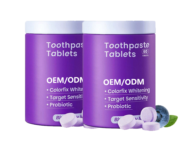 Solid Toothpaste Fluoride-Free Tooth Cleaning Chewable Tablets 2