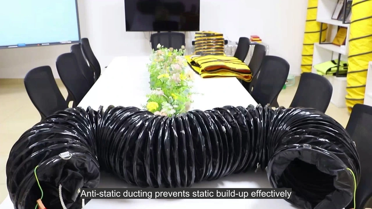 NUOENWEI Проводящий взрывозащищенный воздуховод – гибкий антистатический вентиляционный шланг для работы в опасных средах 1