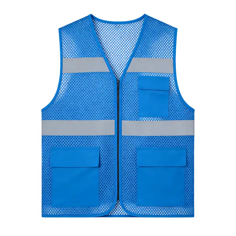 Custom Breathable High-Visibility Outdoor Work Mesh Safety Vest 1