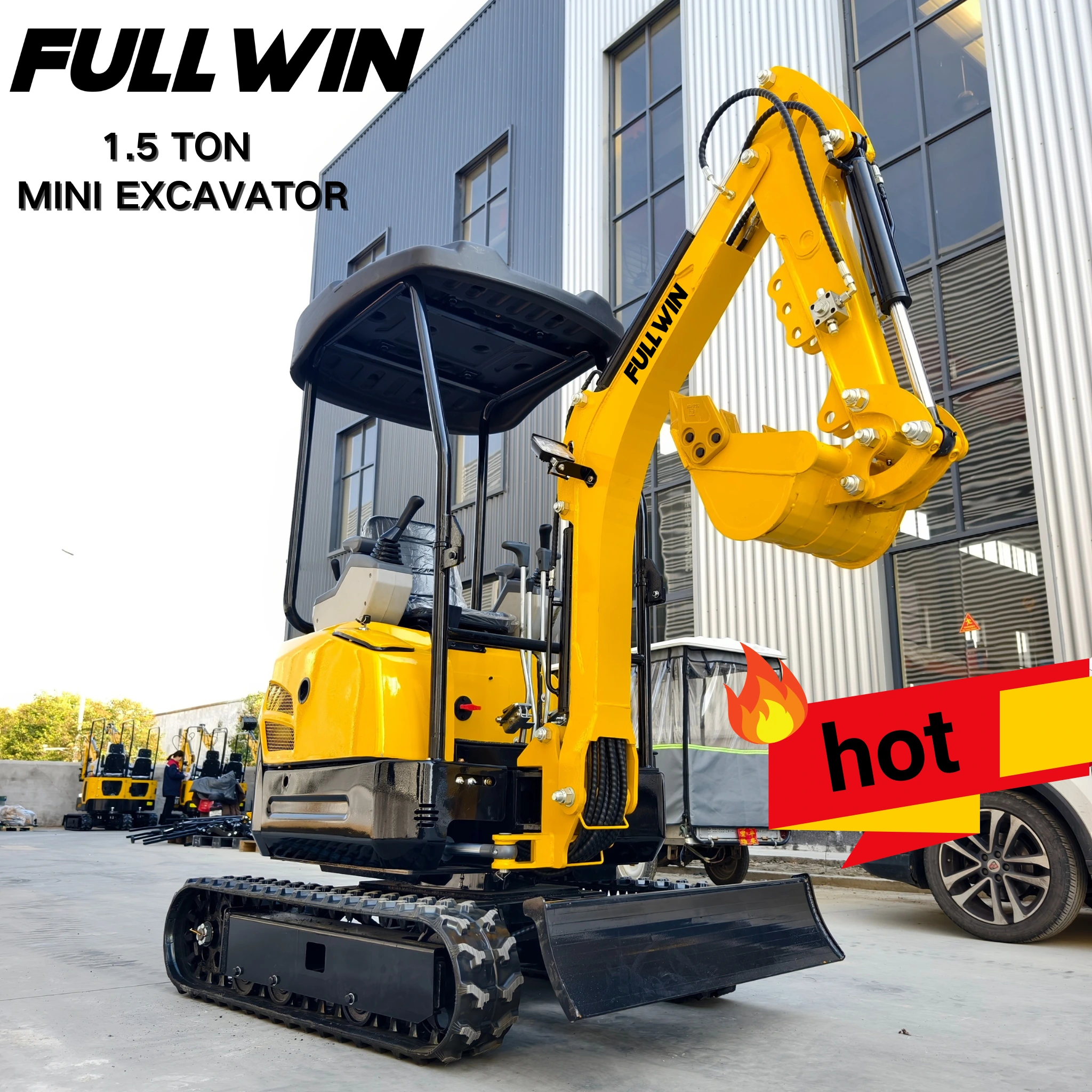 Cheap Mini Excavator 1.5ton Agriculture Excavator Machine Farm Machinery Hydraulic Crawler Excavator 1