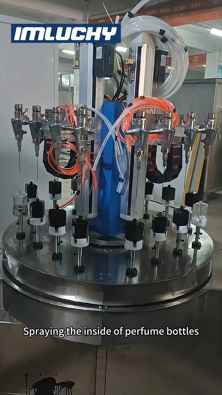 Automatic inner wall spray coating machine for 5mm diameter glass bottles 1