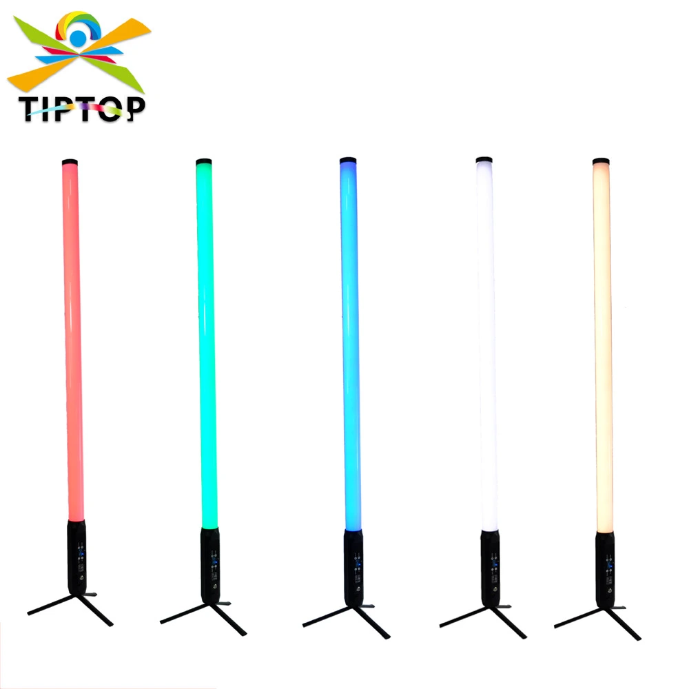 Waterproof RGBWA Battery-Operated Pixel Light | Touch Button Control & Adjustable Tripod for Club Dance Party 1