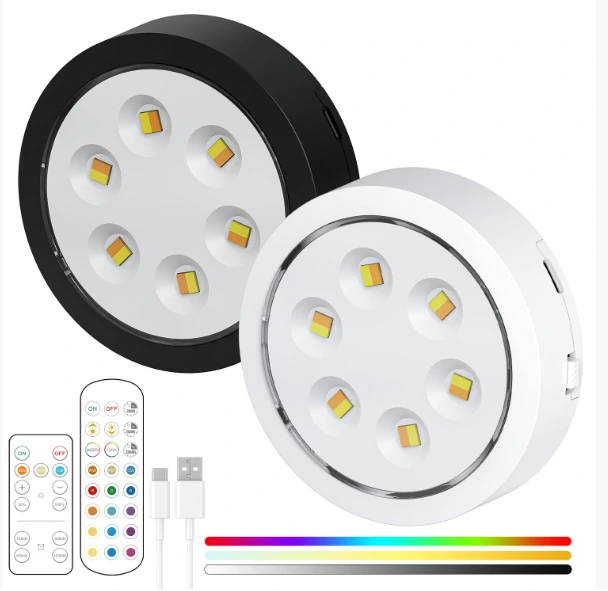 Small Wall Lamp for Living Room, Bedroom, and Bedside Ambiance Lighting American-Style Corridor Rechargeable RGB 1