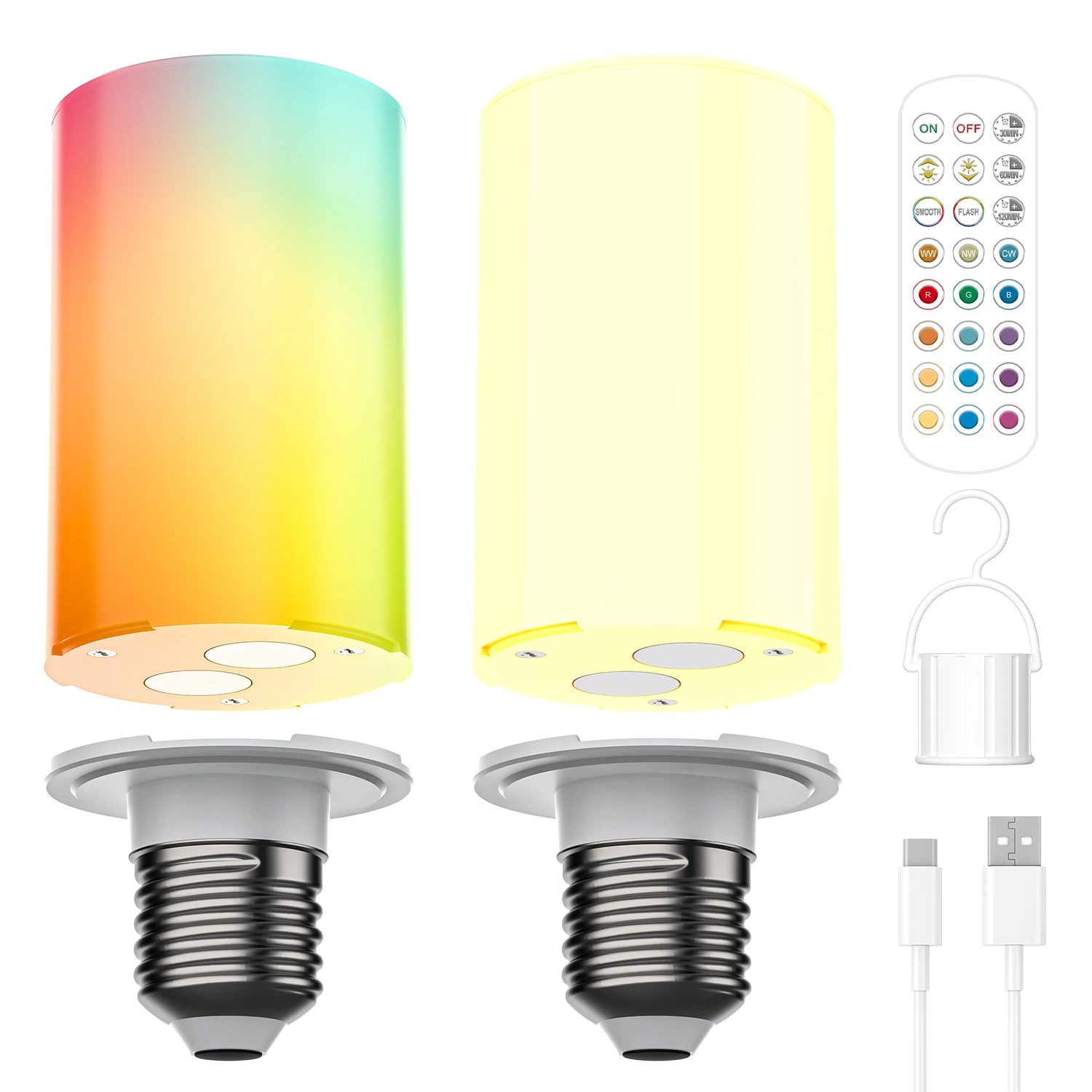 Magnetic Rechargeable Corn Light High-Capacity 10W Full-Spectrum Color Wall Lamp 1