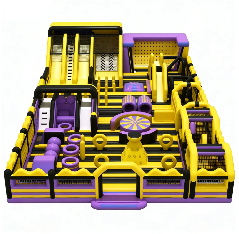 Outdoor Inflatable Park Inflatable Playground Obstacle Course 1