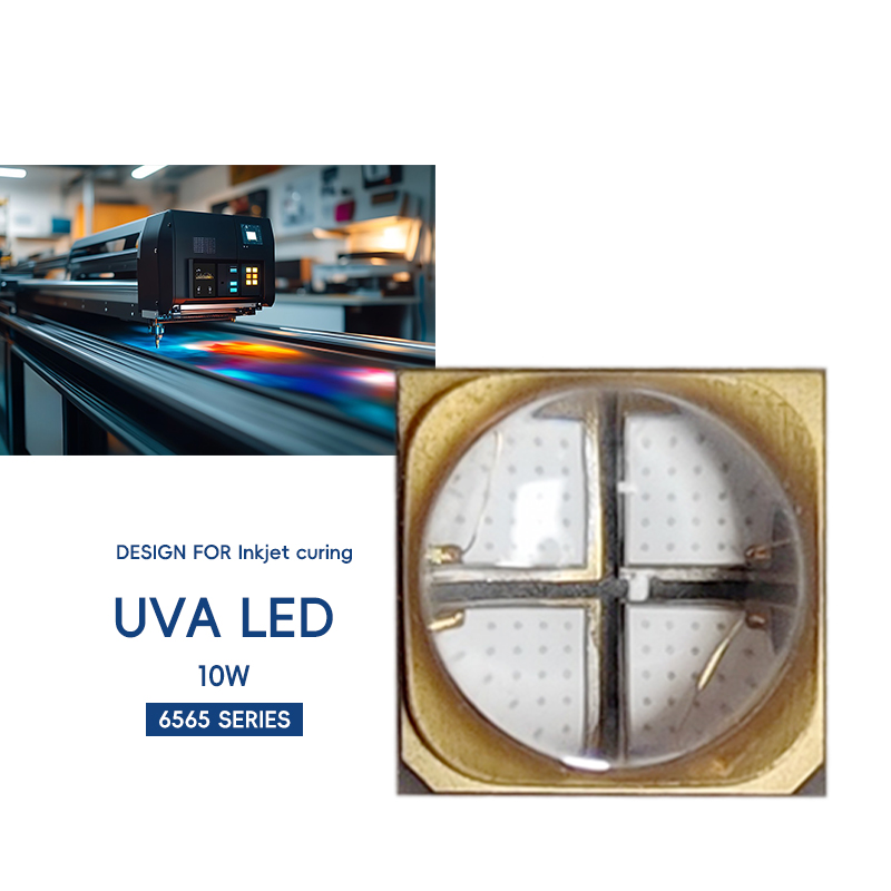 Hocheffizientes 10-W-UV-LED-Modul SMD 6565 UVA 395 nm für Belichtungshärtungsprojekte im 3D-Offsetdruck 2