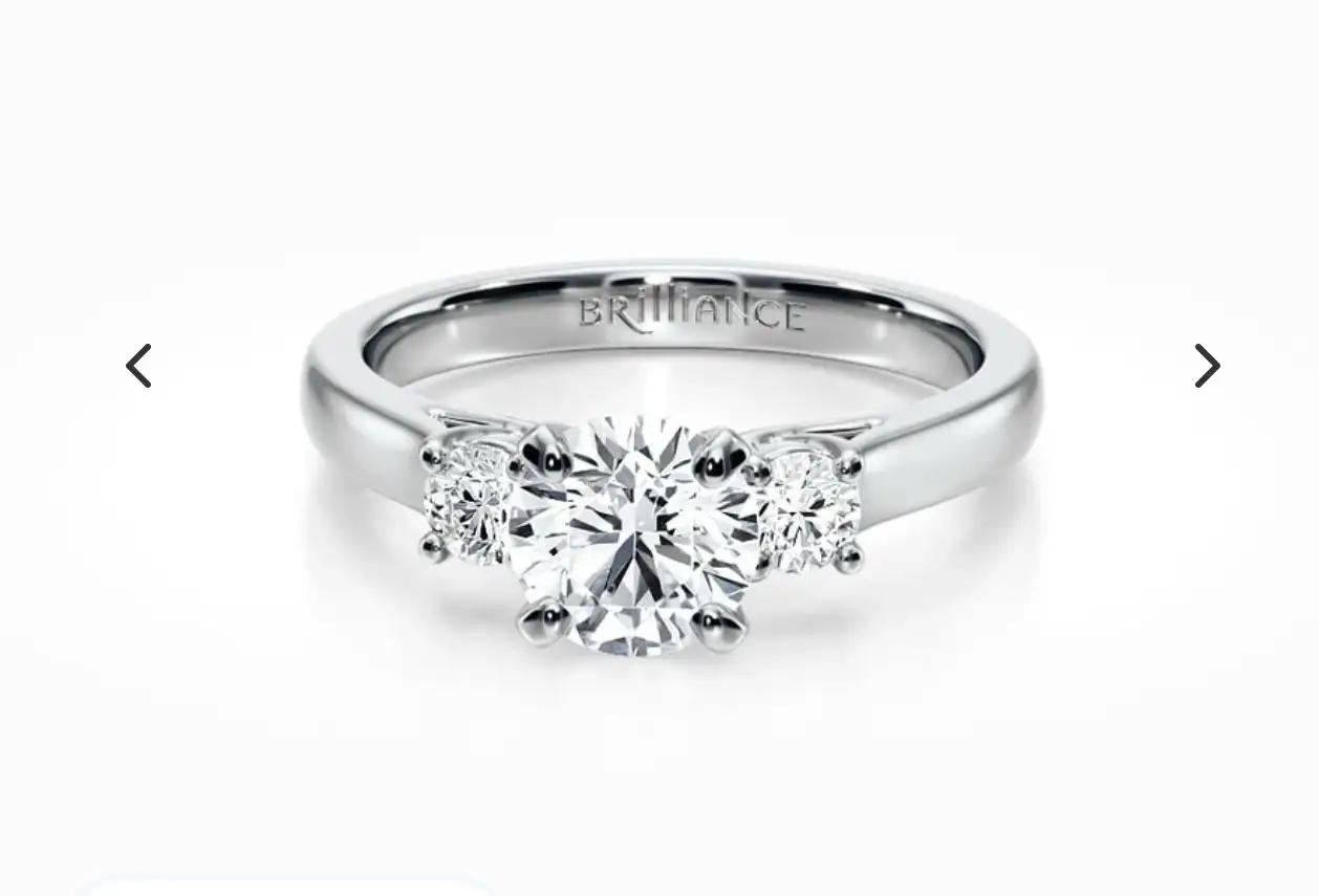 ΔΑΧΤΥΛΙΔΙ 18Κ ΛΕΥΚΟ ΛΑΜΠΕΡΟ ΔΙΑΜΑΝΤΙ ΣΤΡΟΓΓΥΛΟ 3.02ct D VVS1 US7.25 1