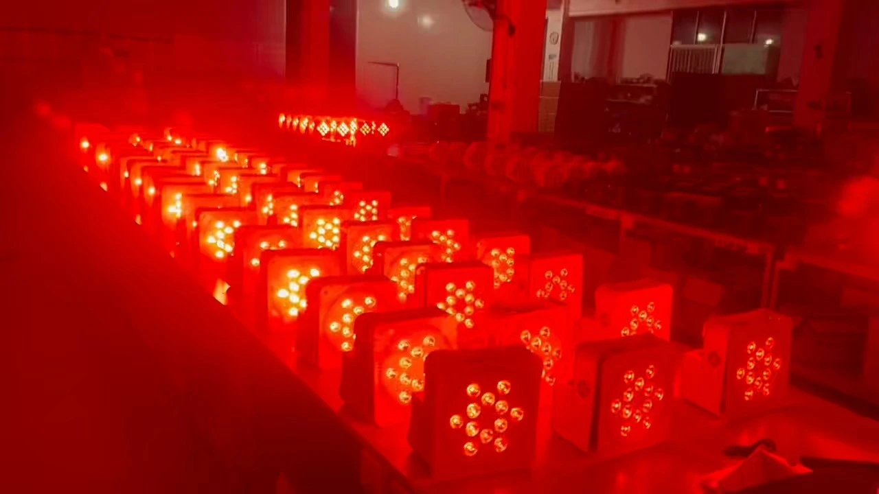 12x18W High Powder 6IN1 Color Battery Wireless 2.4G Stage Led Par Light White Housing 24500MHA Li Chargable Battery 1
