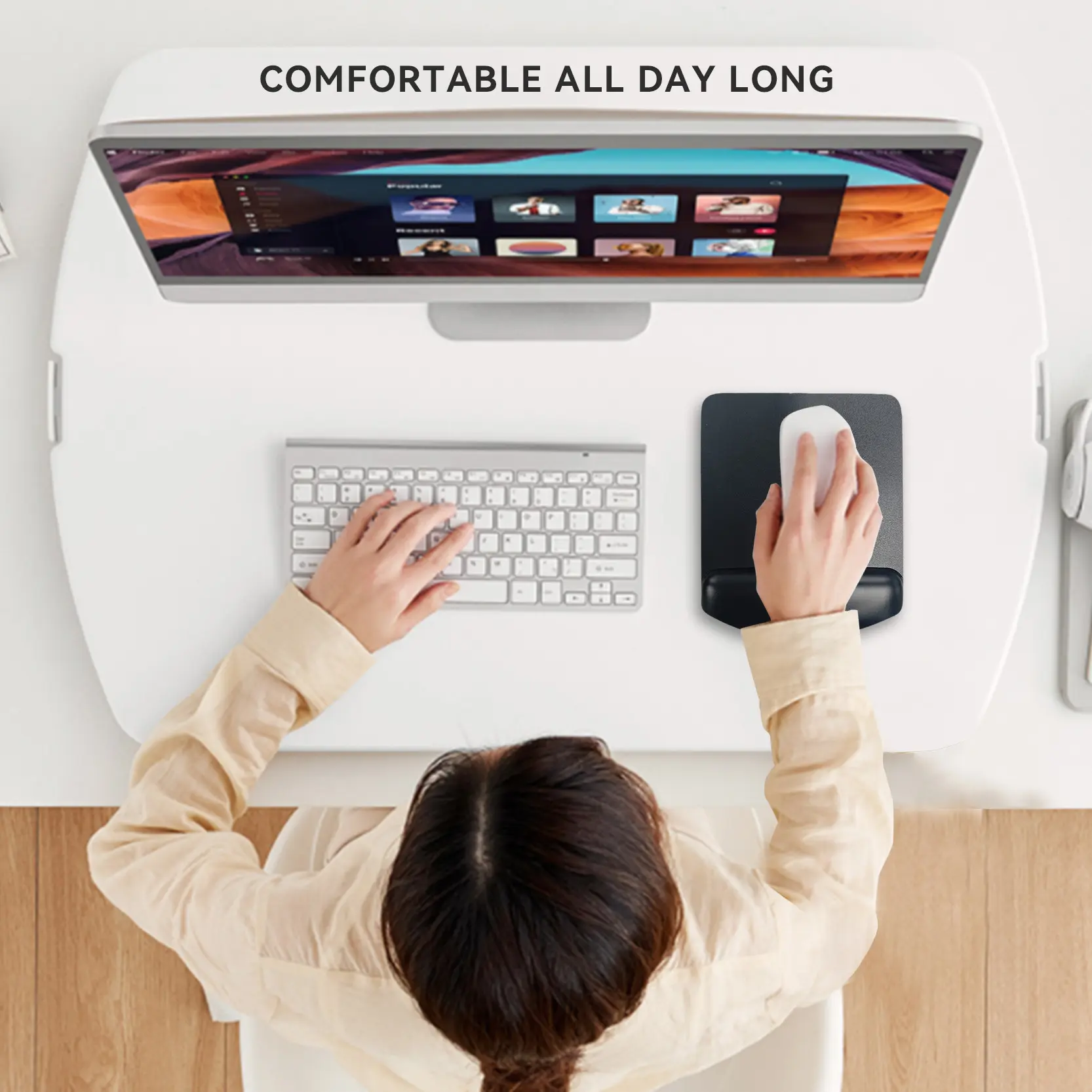 Leather Mouse Pad with Wrist Support Leather Mouse Pad Wrist Rest Wholesale - Kal Pads 7