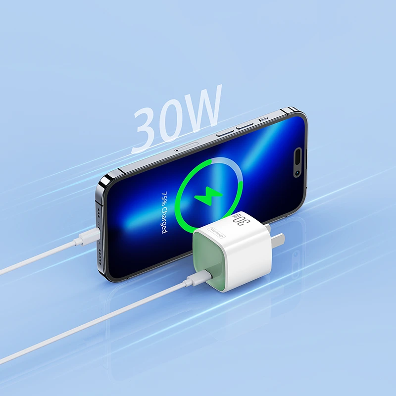 شاحن YC07 صغير من نوع Type-C بقوة 30 واط بتقنية GaN 1