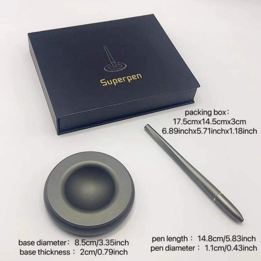 magnetic levitating pen, floating desk pen holder, office decor magnetic pen, functional levitating writing tool, professional desk magnetic pen gift, modern floating desk accessory