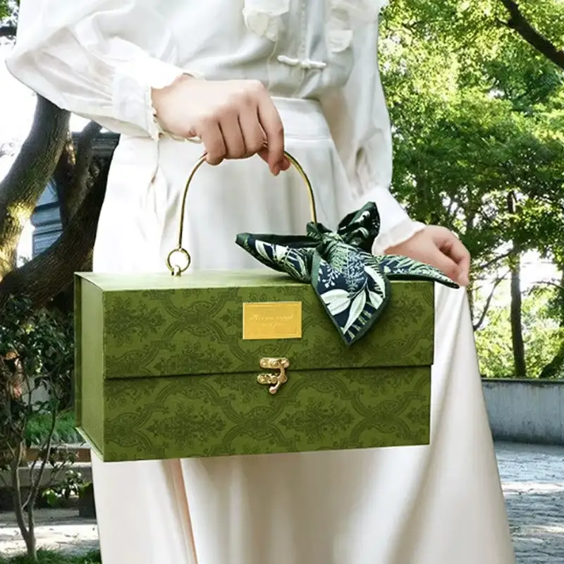 Recoverable Luxury Wedding Birthday Gift Box Paper Boxes for Party Packaging Ribbon Bridesmaid Gift Box Set 1