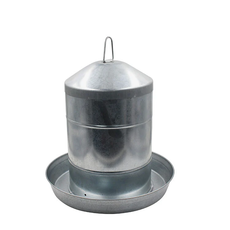 Hanging Chicken Feeder, Metal No Waste Poultry Feeder, Rustproof, Reusable, Long-Lasting, Gravity Feed Chicken Coop Accessories for Chicken, Geese, Duck, Hens, Rooster, Chick 1