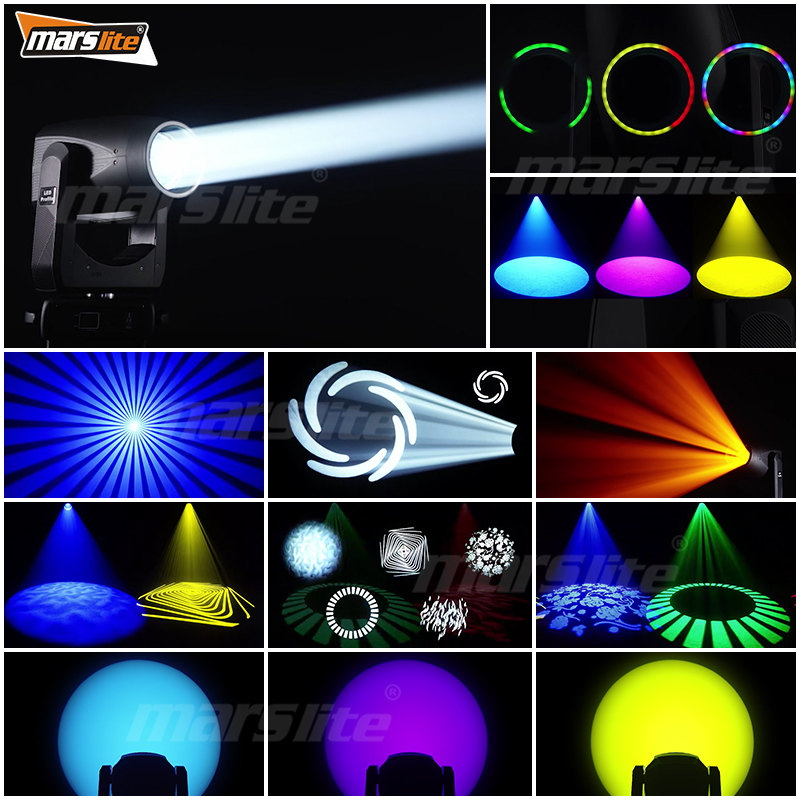 Projecteur LED 600 W BSW à tête mobile, faisceau spot wash, éclairage DJ 600 W BSW CMY, éclairage de scène pour concerts et églises 6