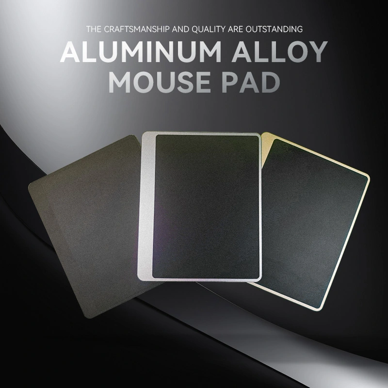 Double-Sided Hard Metal & Plastic Mousepad | Waterproof Dual-Surface for Any Desk 240×200mm | Portable & Versatile Gaming & Office Pad 1