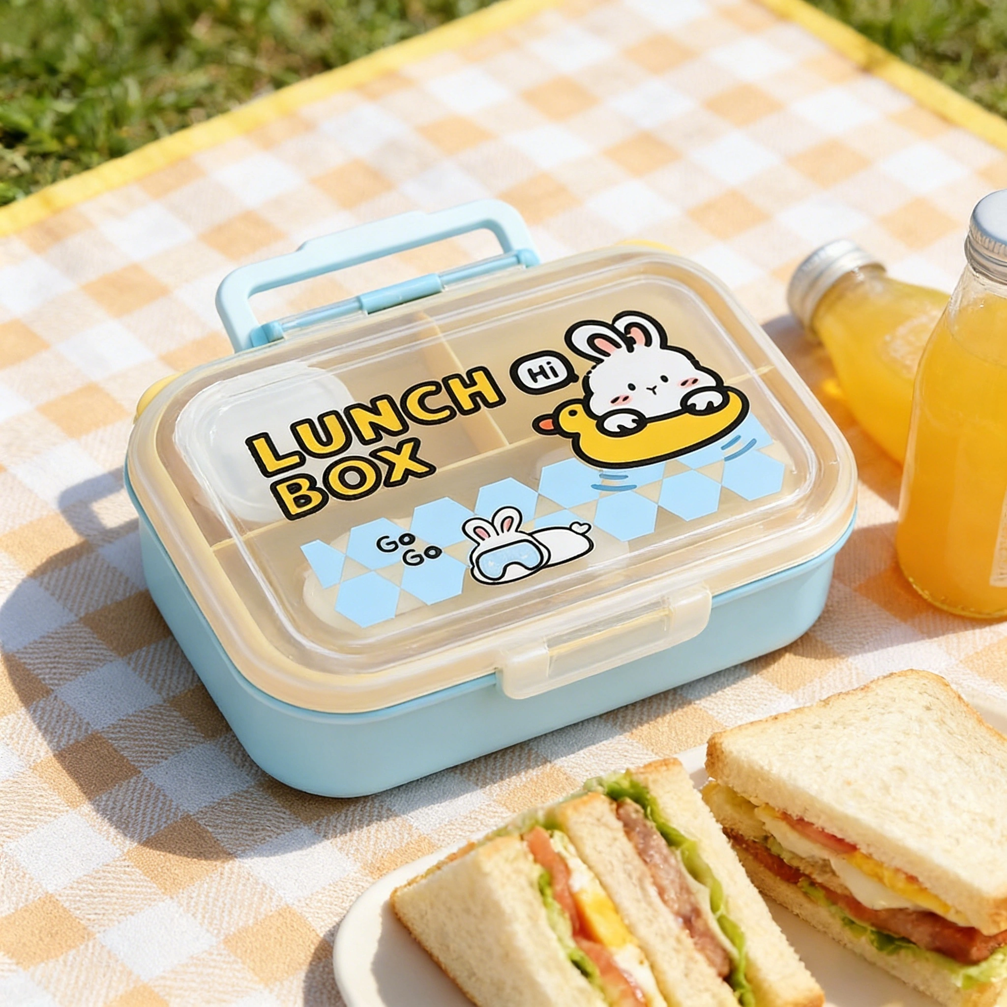 HongXing Lunch Box ,Cartoon Compartmentalized Lunch Box 1