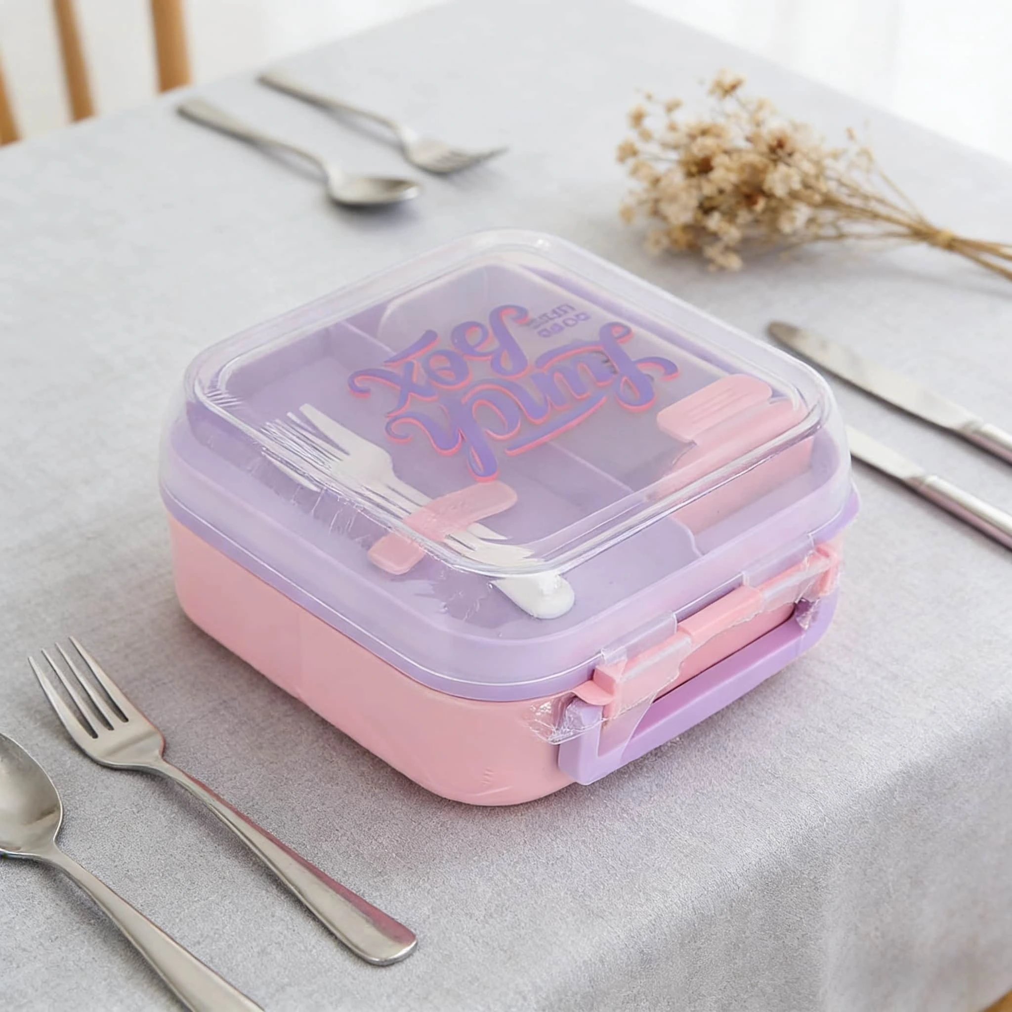 HongXing Lunch box Bento box , Cartoon Compartmentalized Lunch Box 1