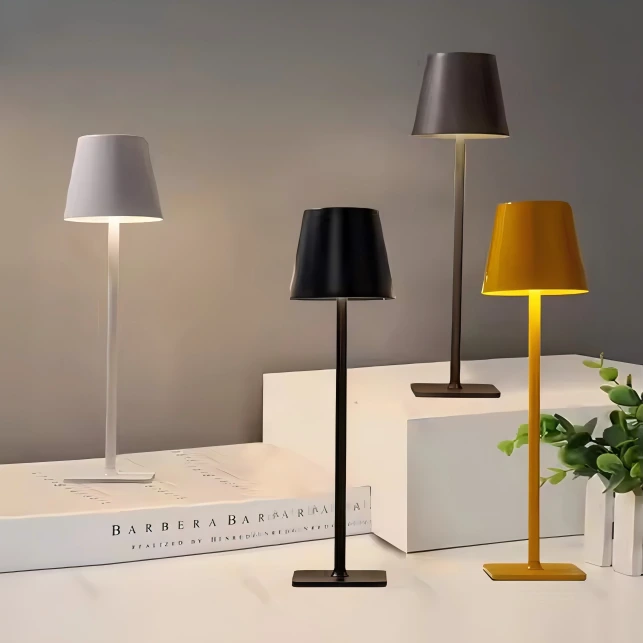 Portable Cordless LED Table Lamp 3 Color Dimming for Bedrooms Restaurant Bedroom 1