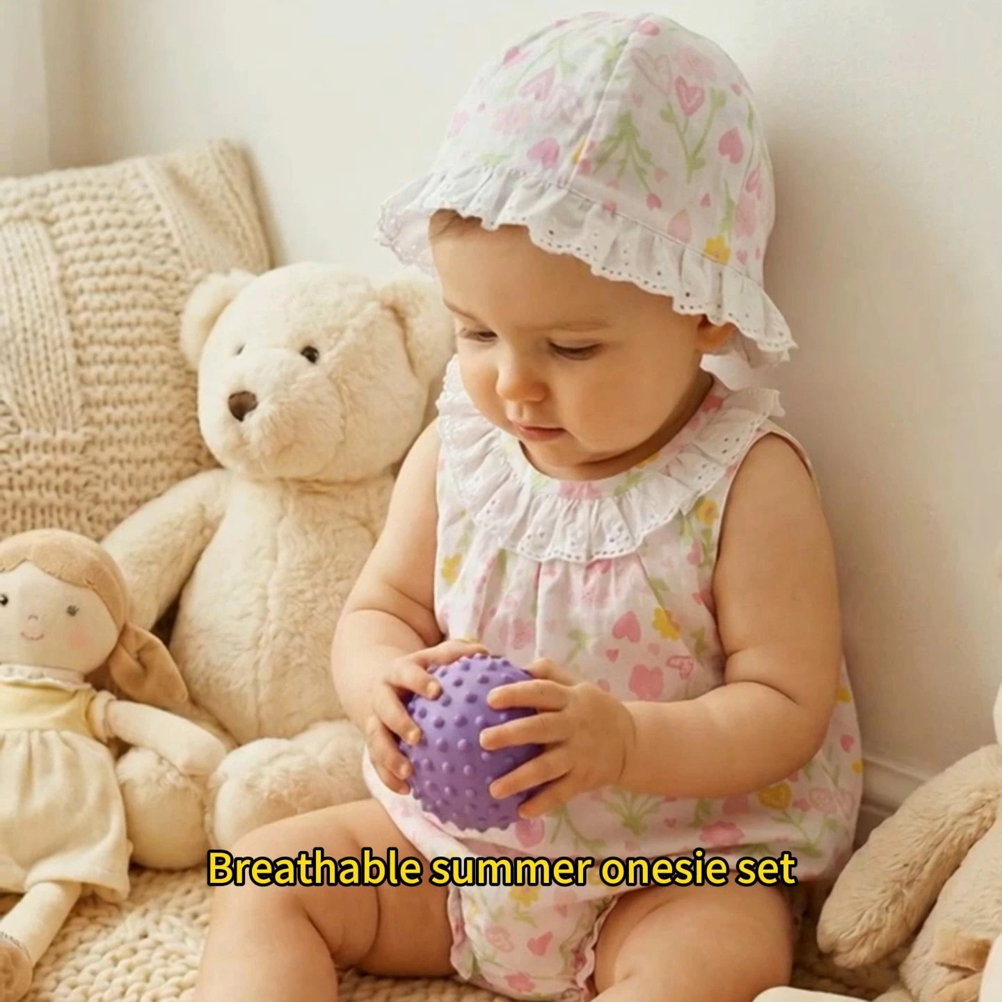 YZGM013 ROMPER & HAT kids clothing factory custom infant clothing layette set newborn 1