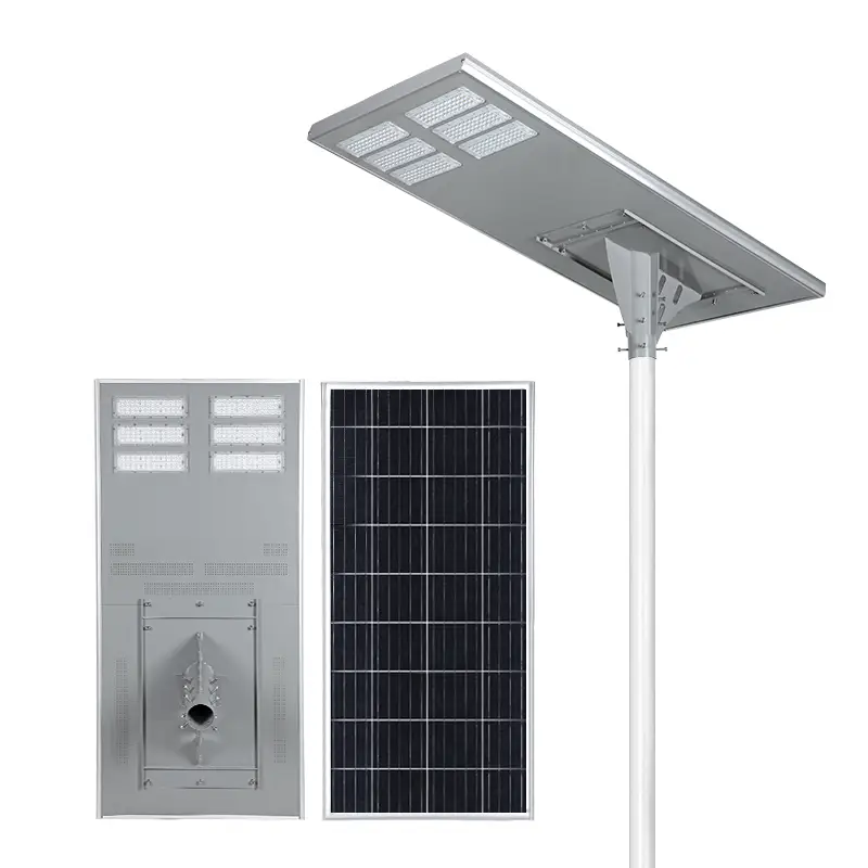 All in One Solar Street Light with Integrated LED and Battery 1