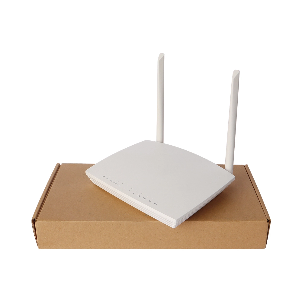 مودم XPON ثنائي النطاق رخيص الثمن من نوع ONU ONT GM630 OEM مع راوتر OMCI TR069 يدعم 4 جيجابت/ثانية، بالإضافة إلى الهاتف، و2.4 جيجابت/ثانية، وواي فاي AC AC FTTH 1