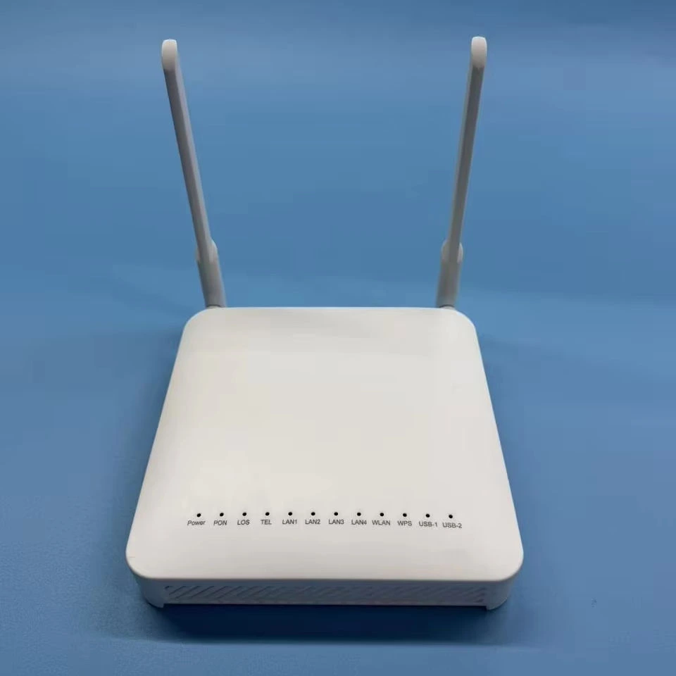 مودم ONU ONT Ai2-2 OEM XPON الأكثر مبيعًا مع راوتر OMCI TR069 4GE+Tel+2.4G&amp;5G Wifi AC FTTH 1