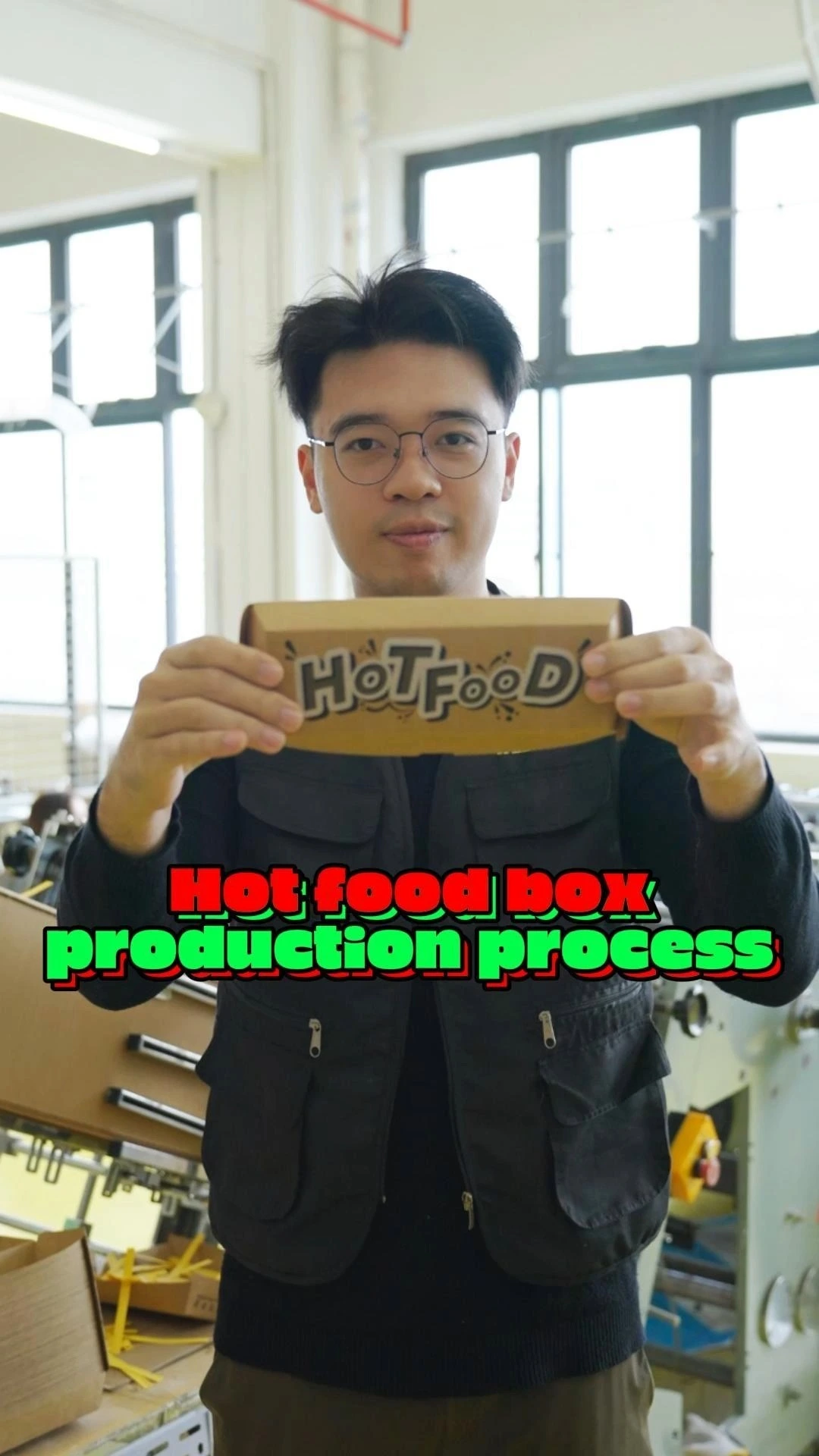 Customized takeaway burger french fries fast food eco-friendly corrugated paper food box 1