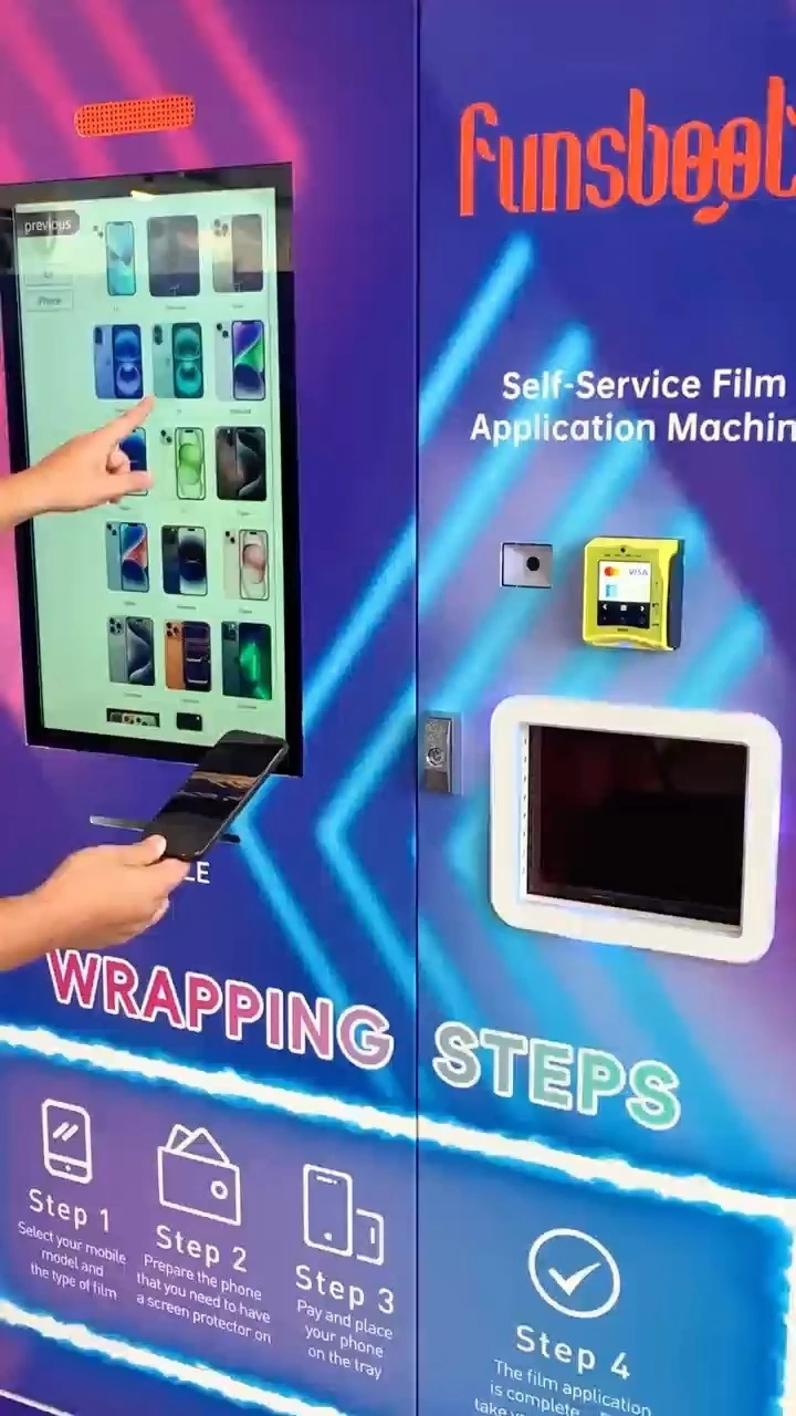 OEM Customization Advertising Insertion Unattended Commercial Screen Protector Vending Machine 1