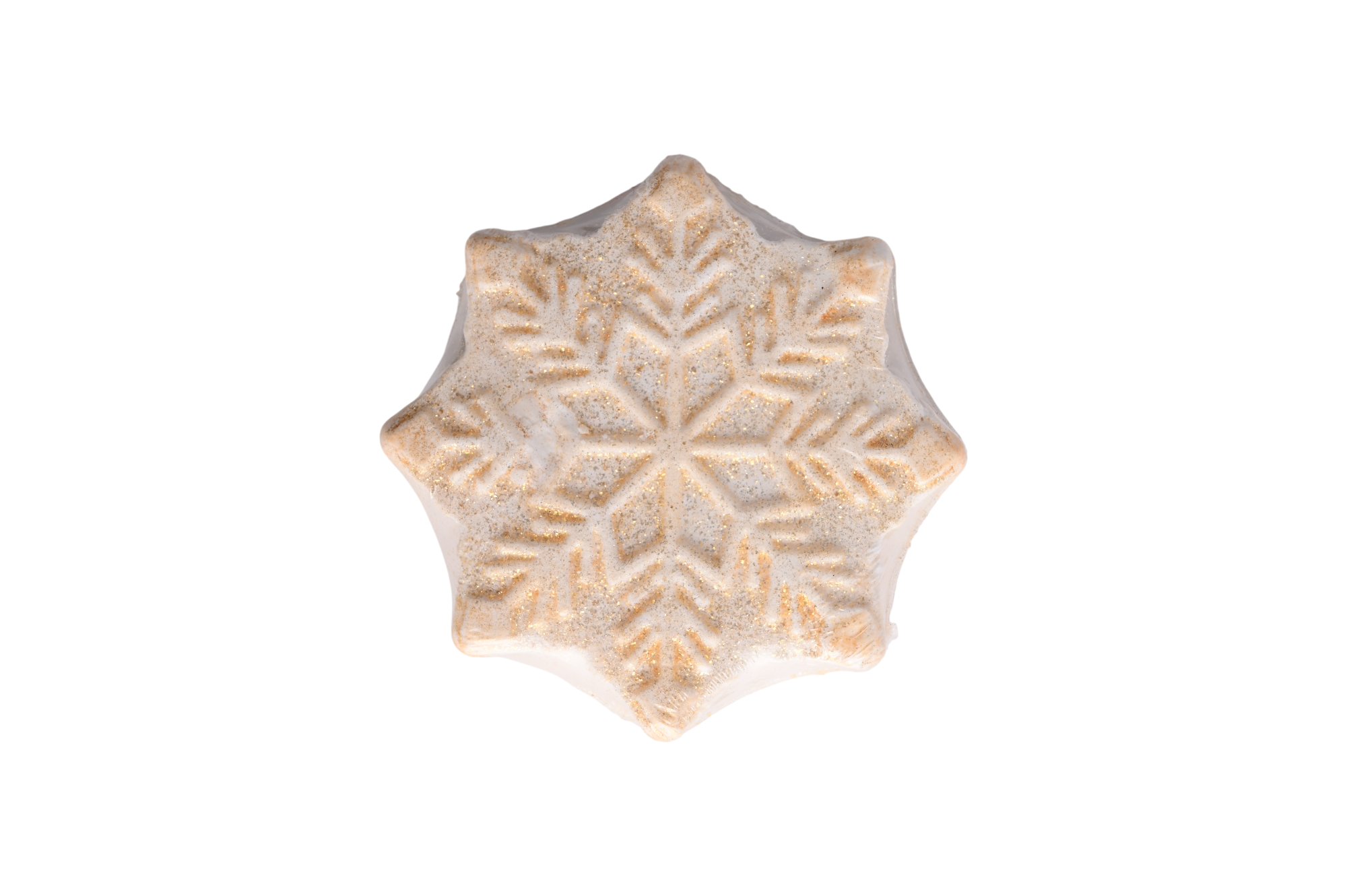 snowflake bath bomb