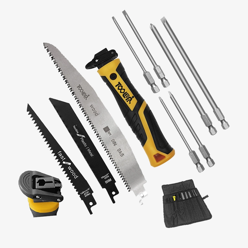 9-in-1 Multi-Function Hand Saw Set with Interchangeable Blades & Bits SW2005A 1