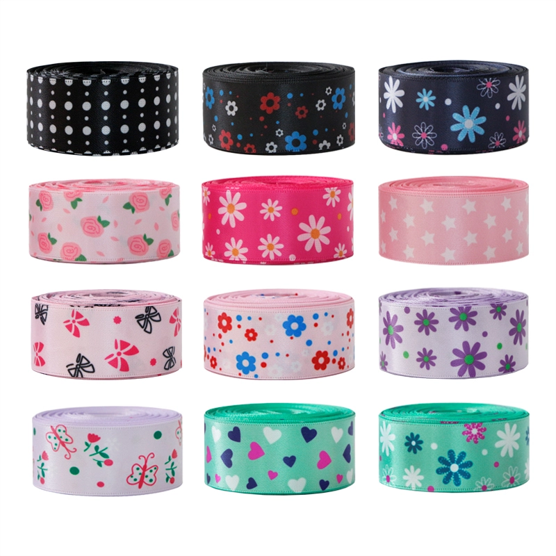 Customizable Logo Double-Sided Satin Heat Transfer Ribbon 1