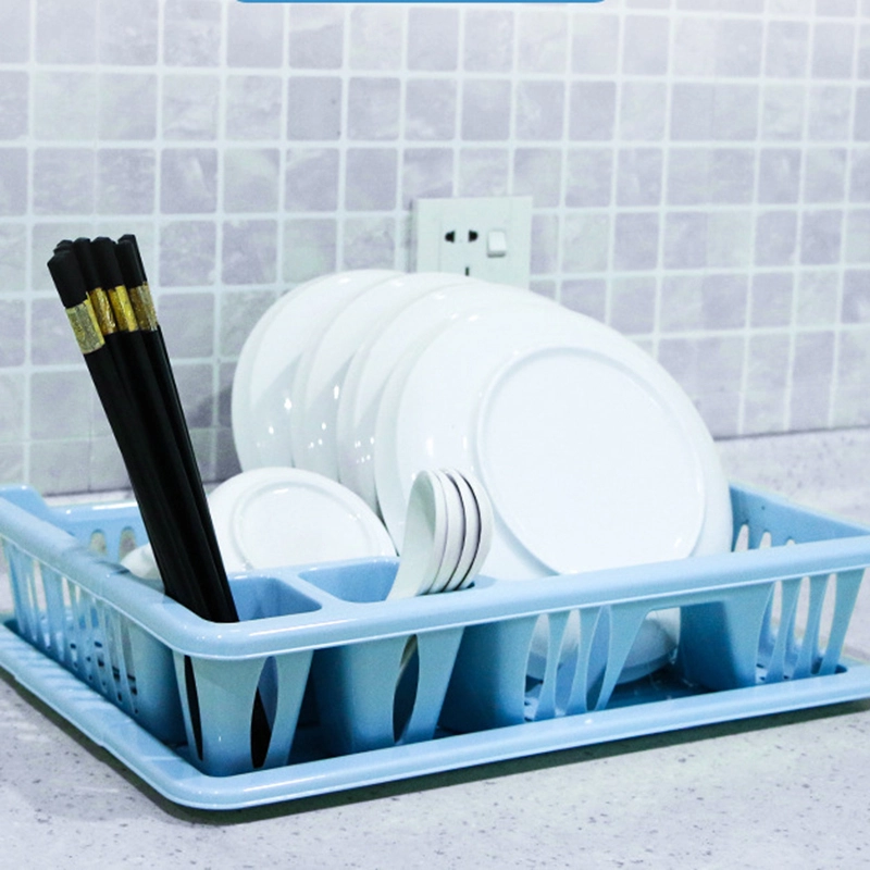 HongXing plastic dish drainer with cover, Multi-compartment Drainer Dish Rack 1