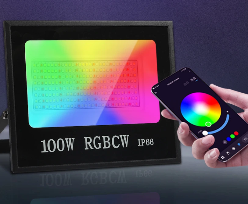 Tuya Smart WiFi Bluetooth RGB CW Color Floodlight Outdoor Lighting 1