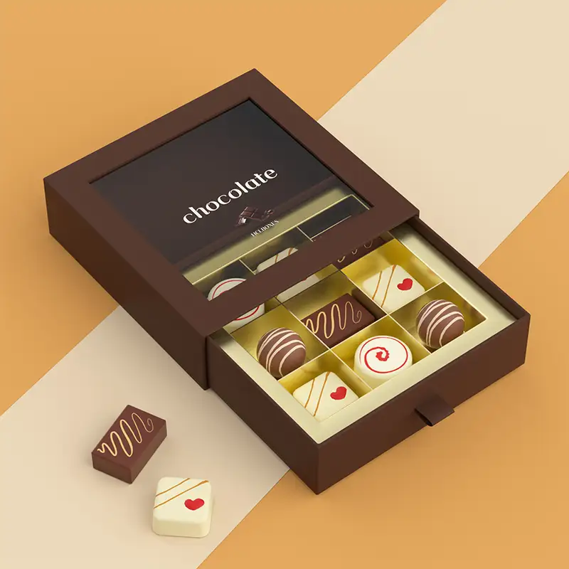 مصنع علب تغليف شوكولاتة وحلويات عالية الجودة قابلة للسحب - إمكانية تخصيص الدفعات متوفرة 1