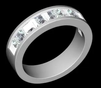 SILVER LAB DIAMOND RINGS 1